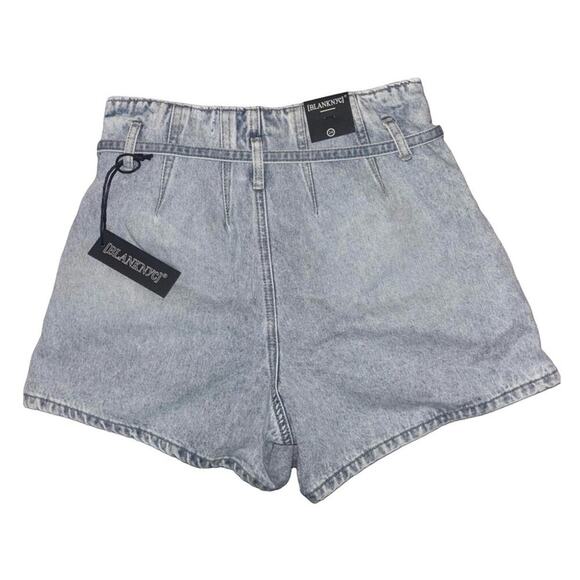BLANKNYC Paperbag High Rise Belted Denim Shorts Light Wash 24 NWT - Picture 5 of 7